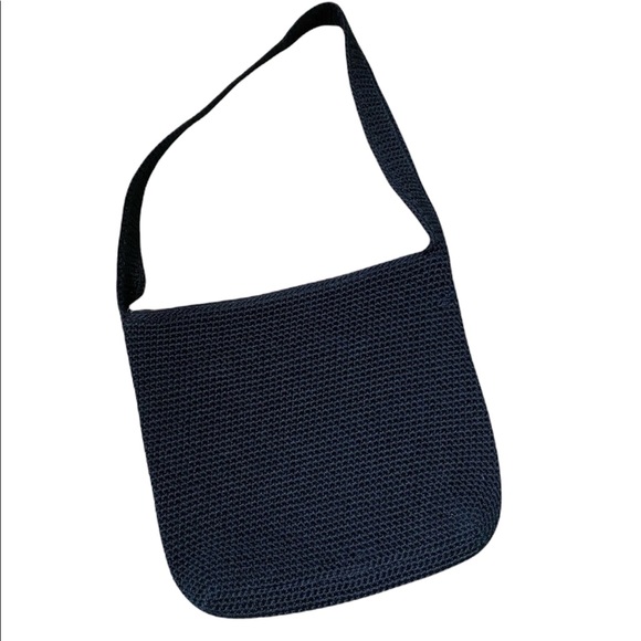 The Sak Handbags - Saks Black Croquet Shoulder Bag